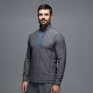 Lululemon Men's Sweat Session 1/2 Zip - Grey